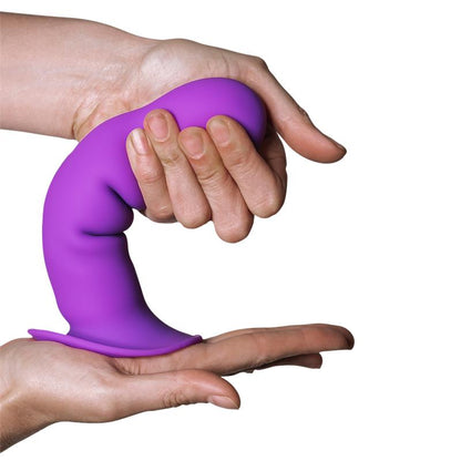 ADRIEN LASTIC - DILDO DOBLE DENSIDAD VIBRACIÓN HITSENS 3 PÚRPURA