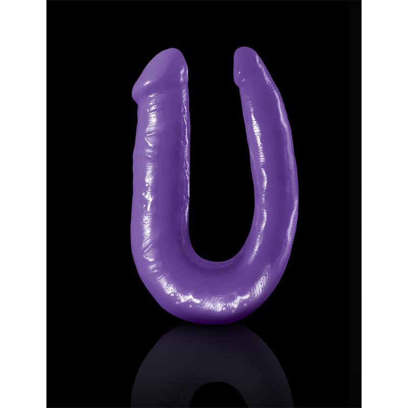 DILLIO - DILDO DOBLE DOUBLE TROUBLE PÚRPURA