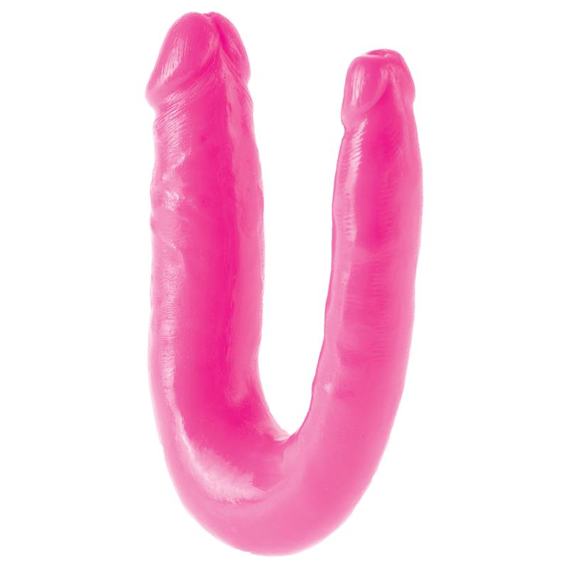 DILLIO - DILDO DOBLE DOUBLE TROUBLE ROSA