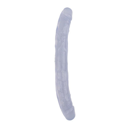 CHISA - DILDO DOBLE HI-RUBBER 12.8 TRANSPARENTE