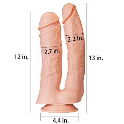 LOVETOY - DILDO DOBLE KING 12 NATURAL
