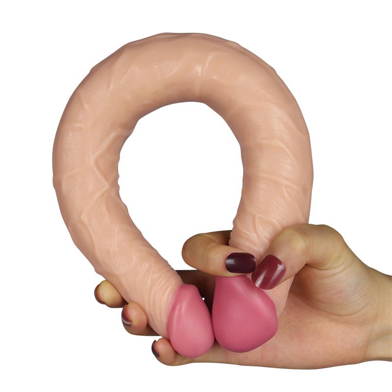 LOVETOY - DILDO DOBLE LADYKILLER 14 NATURAL
