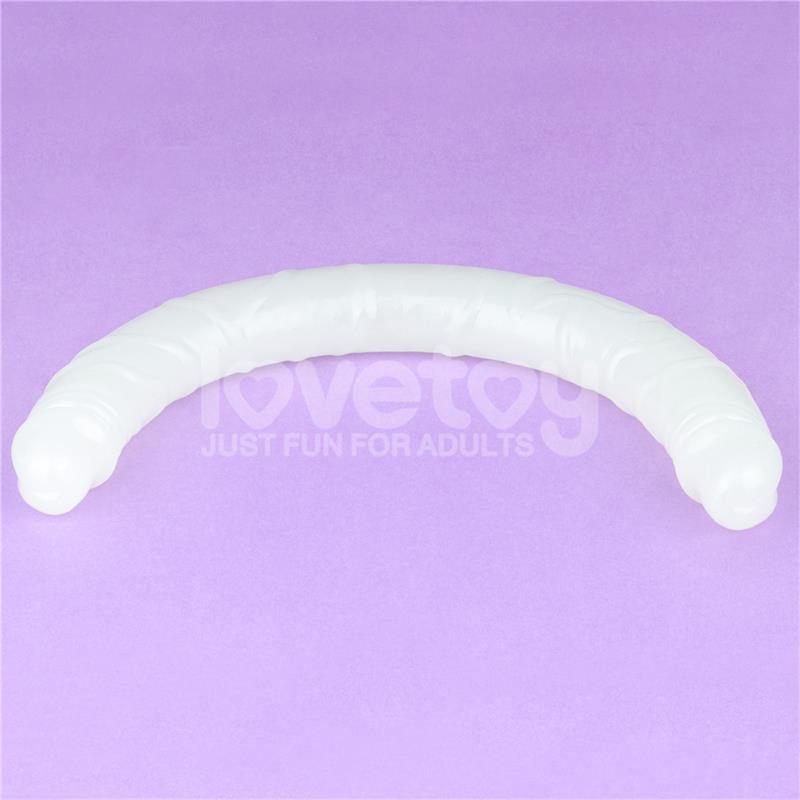 LOVETOY - DILDO DOBLE LUMINO LUZ AZUL 18.5