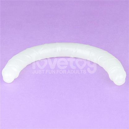 LOVETOY - DILDO DOBLE LUMINO LUZ AZUL 18.5