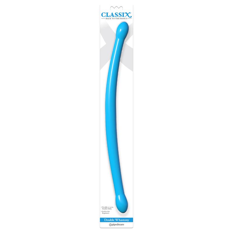 CLASSIX - DILDO DOBLE WHAMMY AZUL