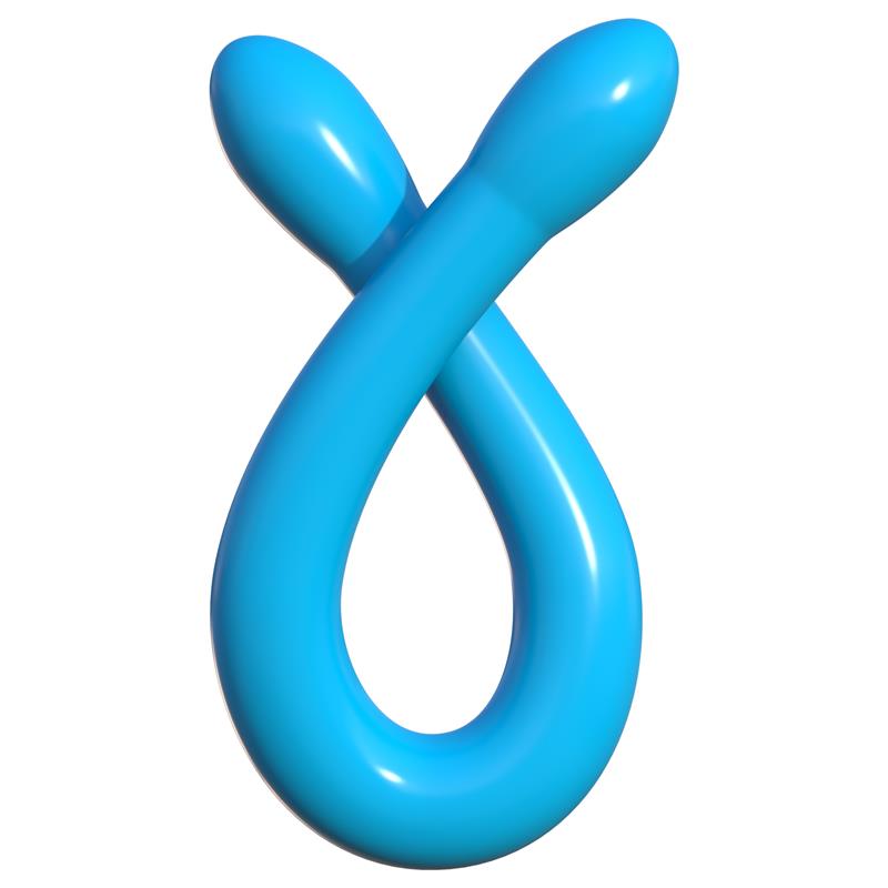 CLASSIX - DILDO DOBLE WHAMMY AZUL