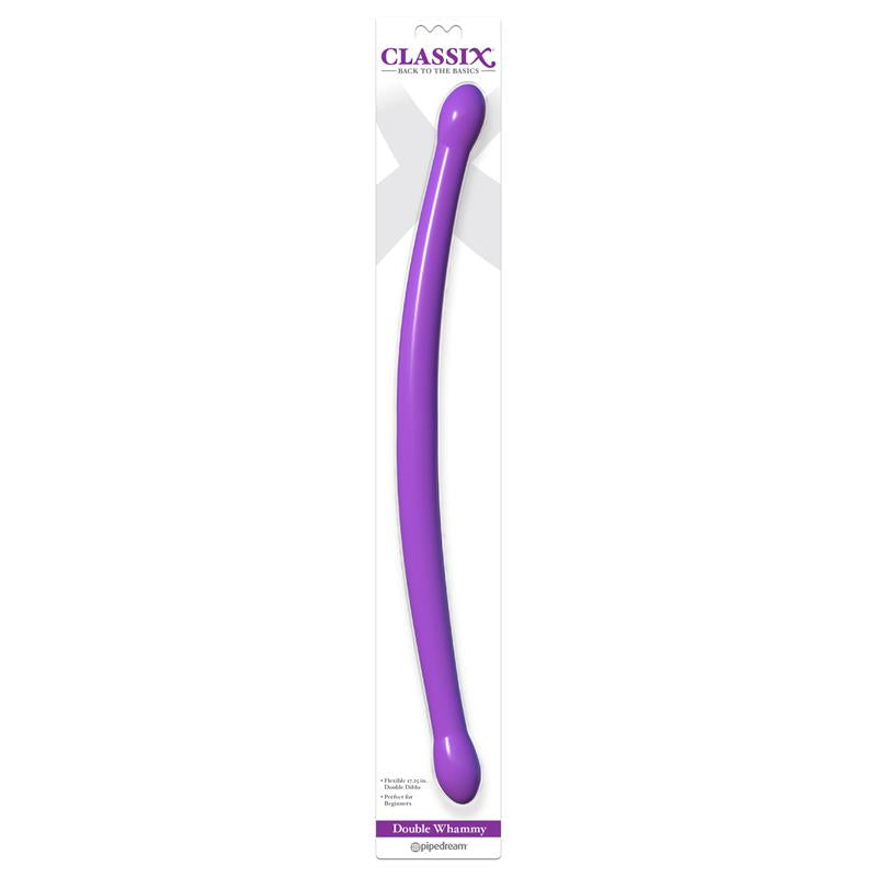 CLASSIX - DILDO DOBLE WHAMMY PURPURA