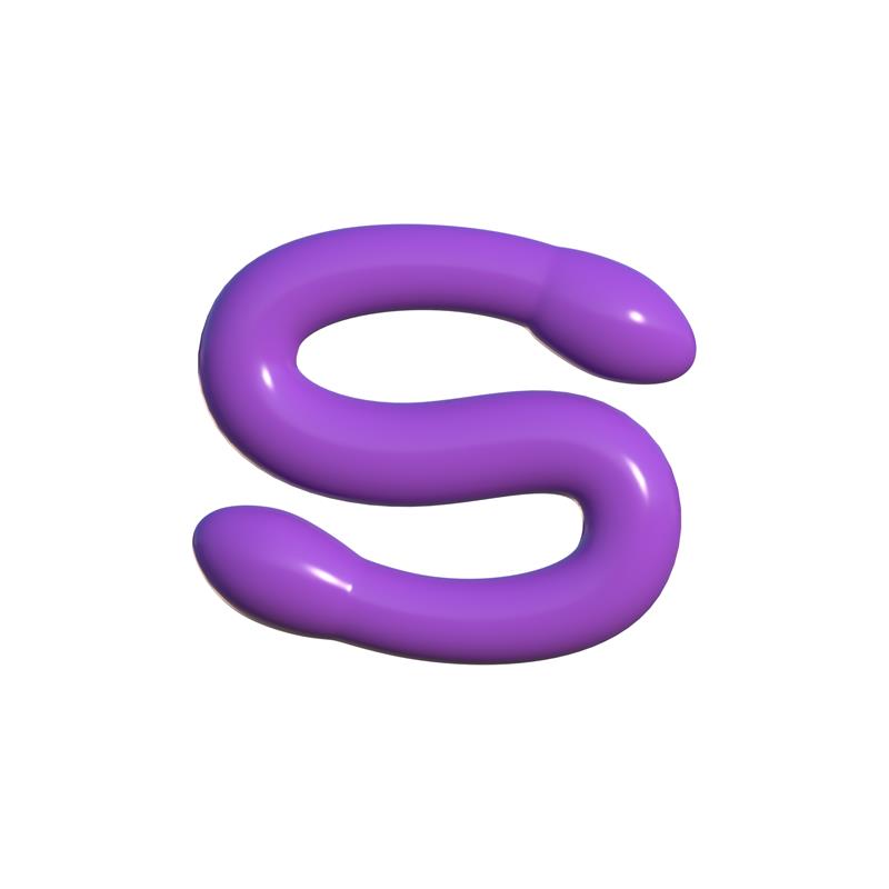 CLASSIX - DILDO DOBLE WHAMMY PURPURA
