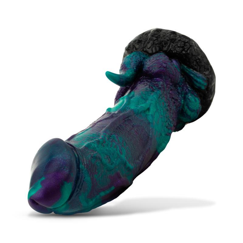 MYTHICAL MATES - DILDO DRAGONFLY PÚRPURA Y VERDE 22.6 CM - 8.9