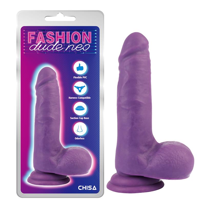 CHISA - DILDO DUAL DENSITY 7 - 18 CM PURPURA