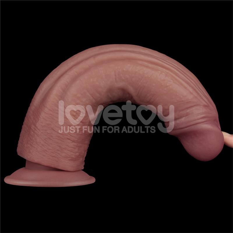 LOVETOY - DILDO DUAL DENSITY CON VIBRACIÓN 10.5
