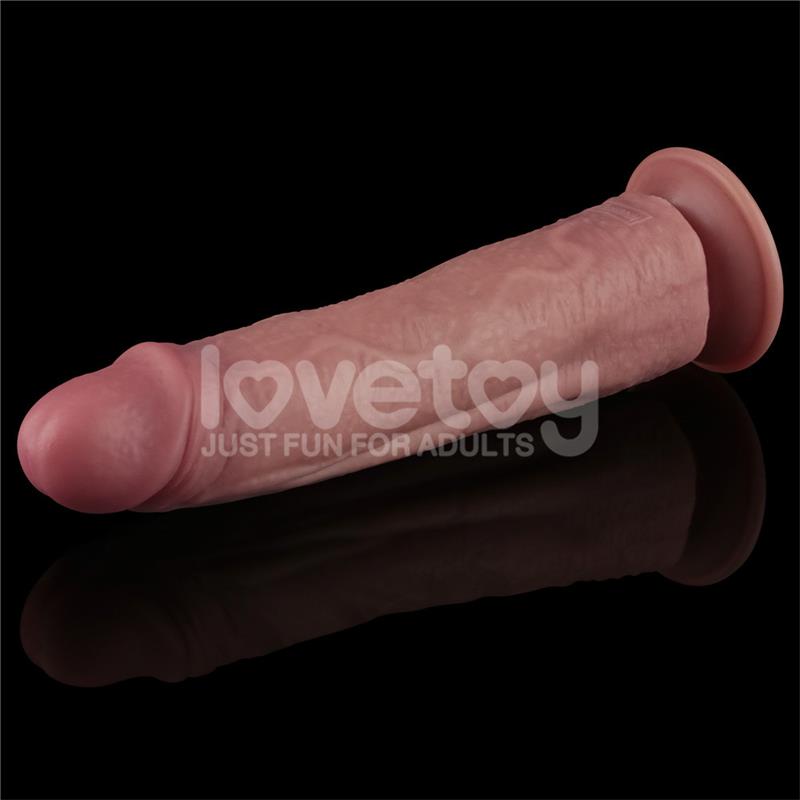 LOVETOY - DILDO DUAL DENSITY CON VIBRACIÓN 10.5