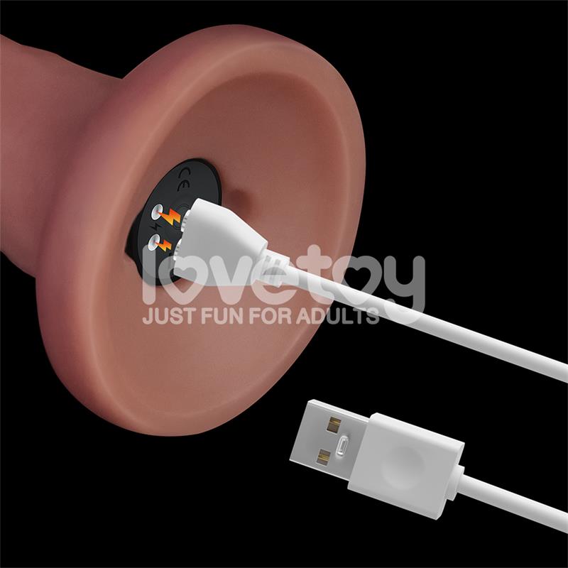 LOVETOY - DILDO DUAL DENSITY CON VIBRACIÓN 8