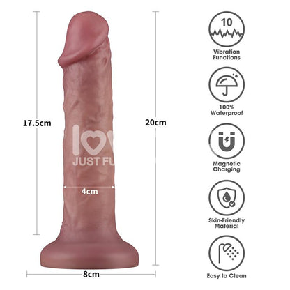 LOVETOY - DILDO DUAL DENSITY CON VIBRACIÓN 8