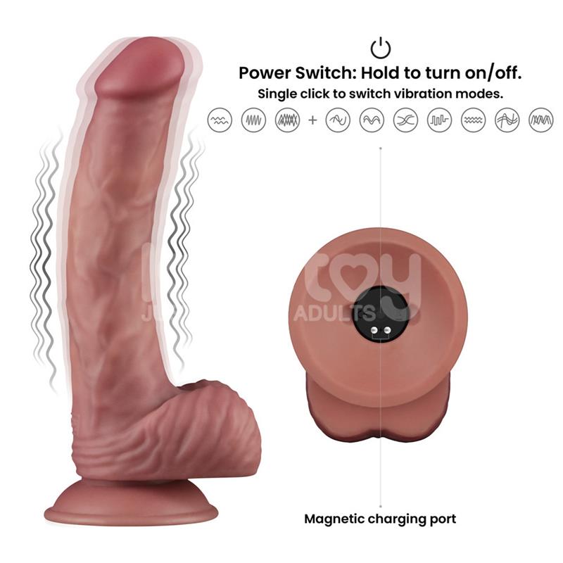 LOVETOY - DILDO DUAL DENSITY CON VIBRACIÓN 9