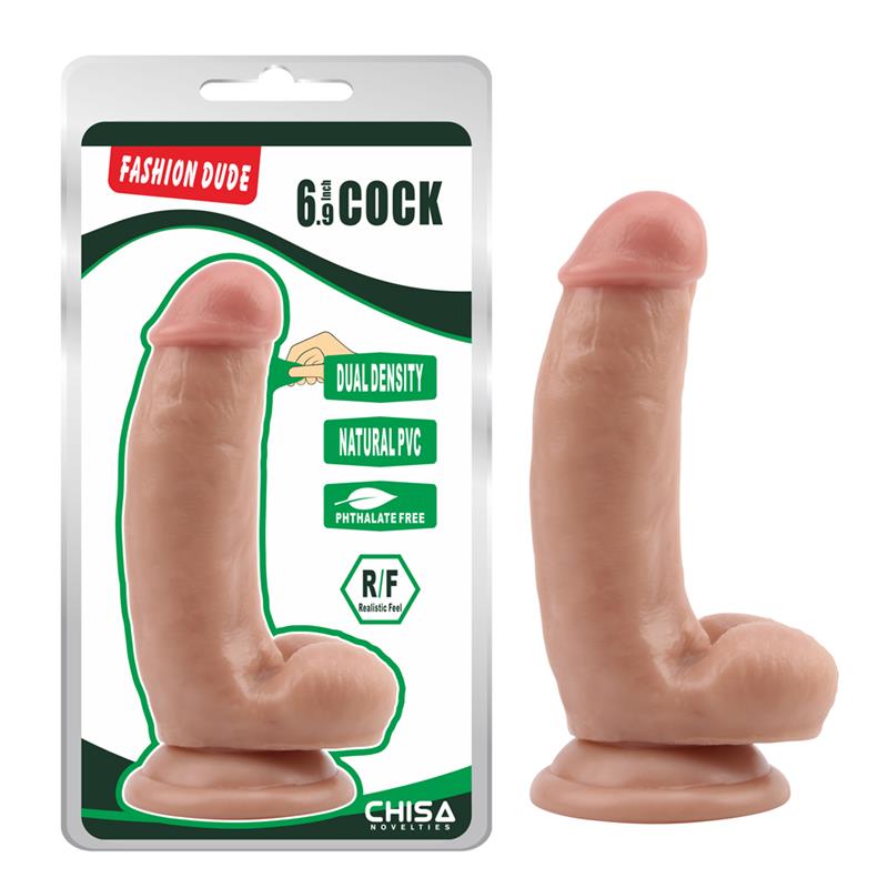 CHISA - DILDO DUAL DENSITY DUDE 6.9 NATURAL