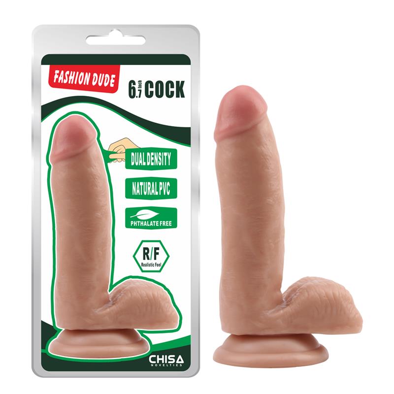 CHISA - DILDO DUAL DENSITY FASHION DUDE 6.7 NATURAL
