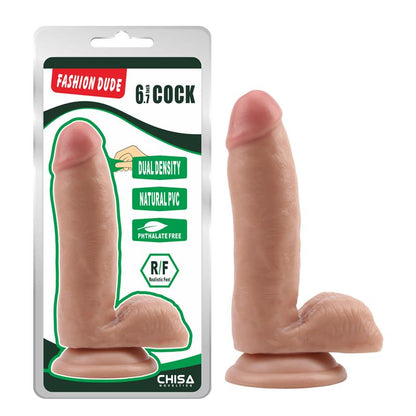 CHISA - DILDO DUAL DENSITY FASHION DUDE 6.7 NATURAL