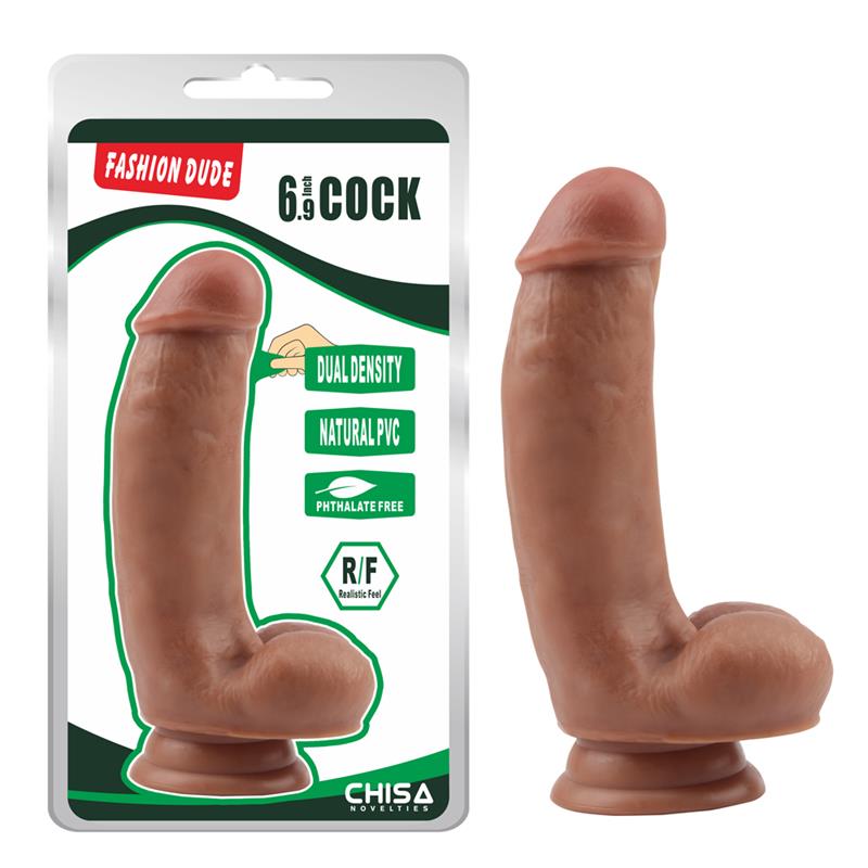 CHISA - DILDO DUAL DENSITY FASHION DUDE 6.9 BRONCEADO