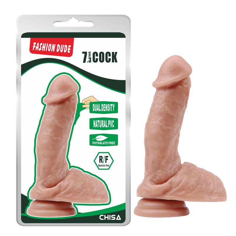 CHISA - DILDO DUAL DENSITY FASHION DUDE 7.3 NATURAL