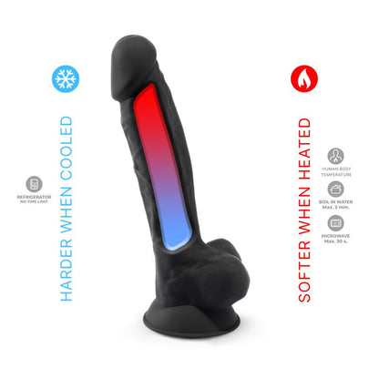 SILEXD - DILDO DUAL DENSITY MOD. 1 - 7 NEGRO