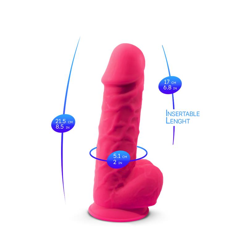 SILEXD - DILDO DUAL DENSITY MOD. 1 - 8.5 ROSA
