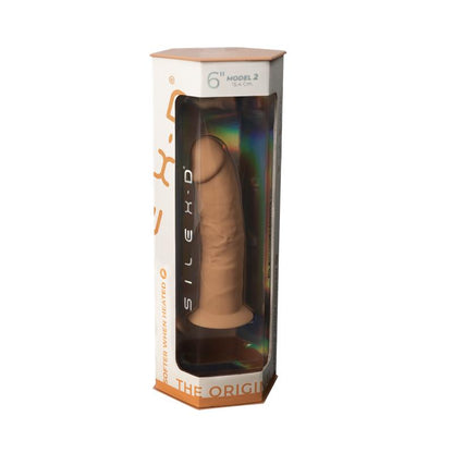 SILEXD - DILDO DUAL DENSITY MOD. 2 - 6 CARAMEL