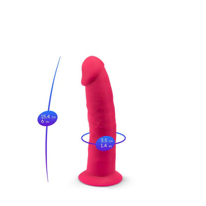 SILEXD - DILDO DUAL DENSITY MOD. 2 - 6 ROSA