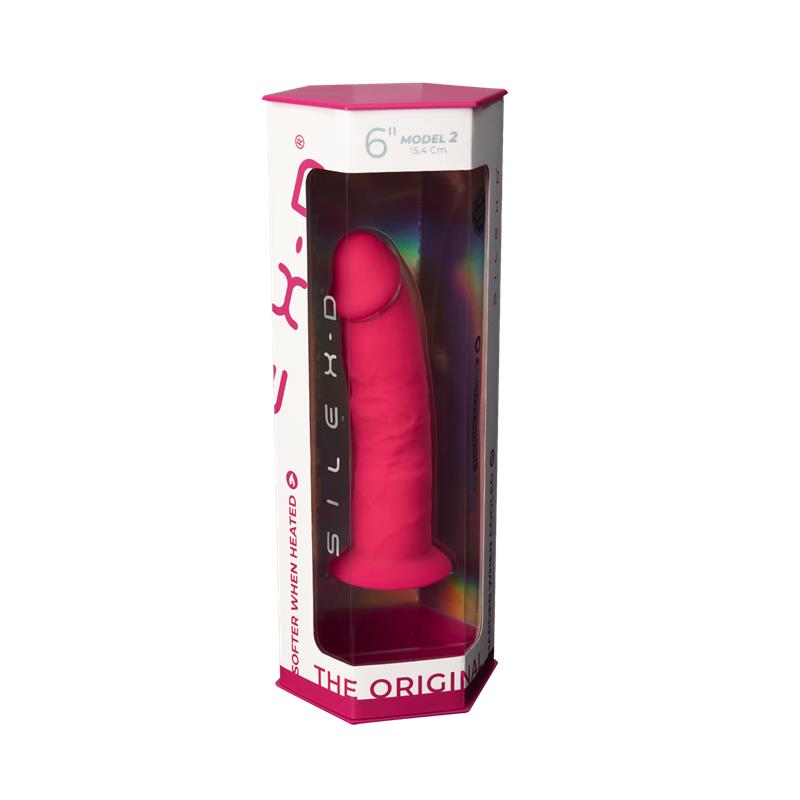 SILEXD - DILDO DUAL DENSITY MOD. 2 - 6 ROSA