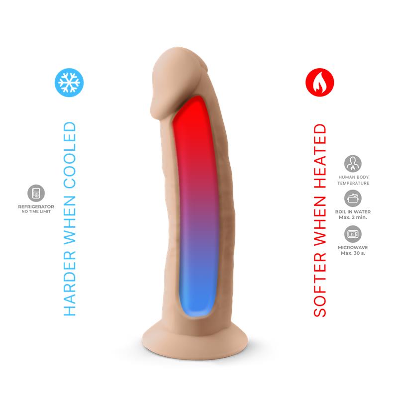SILEXD - DILDO DUAL DENSITY MOD. 2 - 7.5 NATURAL