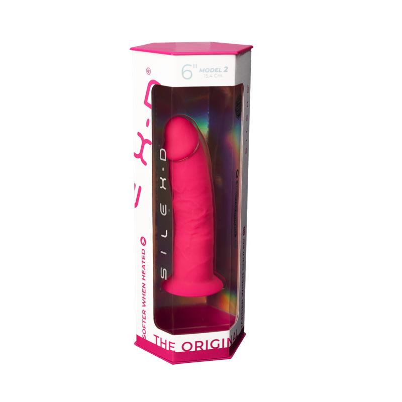 SILEXD - DILDO DUAL DENSITY MOD. 2 - 7.5 ROSA