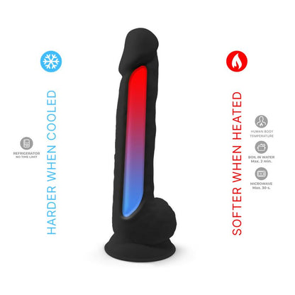 SILEXD - DILDO DUAL DENSITY MODEL 1 15 NEGRO