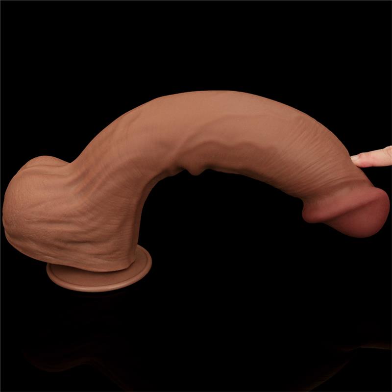 LOVETOY - DILDO DUAL DENSITY PIEL DESLIZANTE RETRACTIL 14