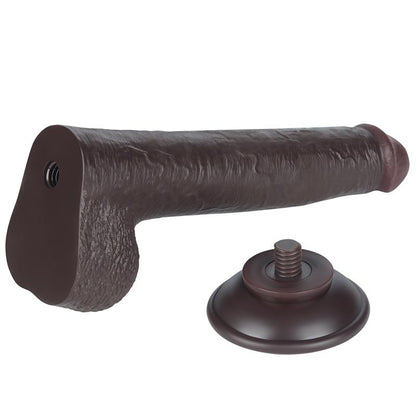 LOVETOY - DILDO DUAL DENSITY PIEL DESLIZANTE RETRACTIL 9