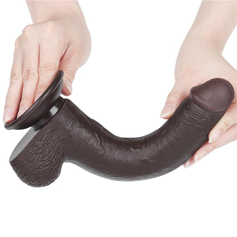 LOVETOY - DILDO DUAL DENSITY PIEL DESLIZANTE RETRACTIL 9