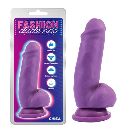CHISA - DILDO DUAL DENSITY  PURPURA 6.9