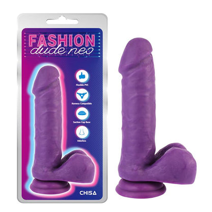CHISA - DILDO DUAL DENSITY PURPURA 7.6