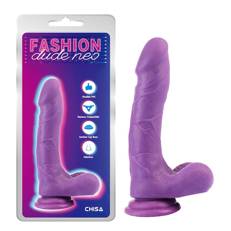 CHISA - DILDO DUAL DENSITY PÚRPURA 8