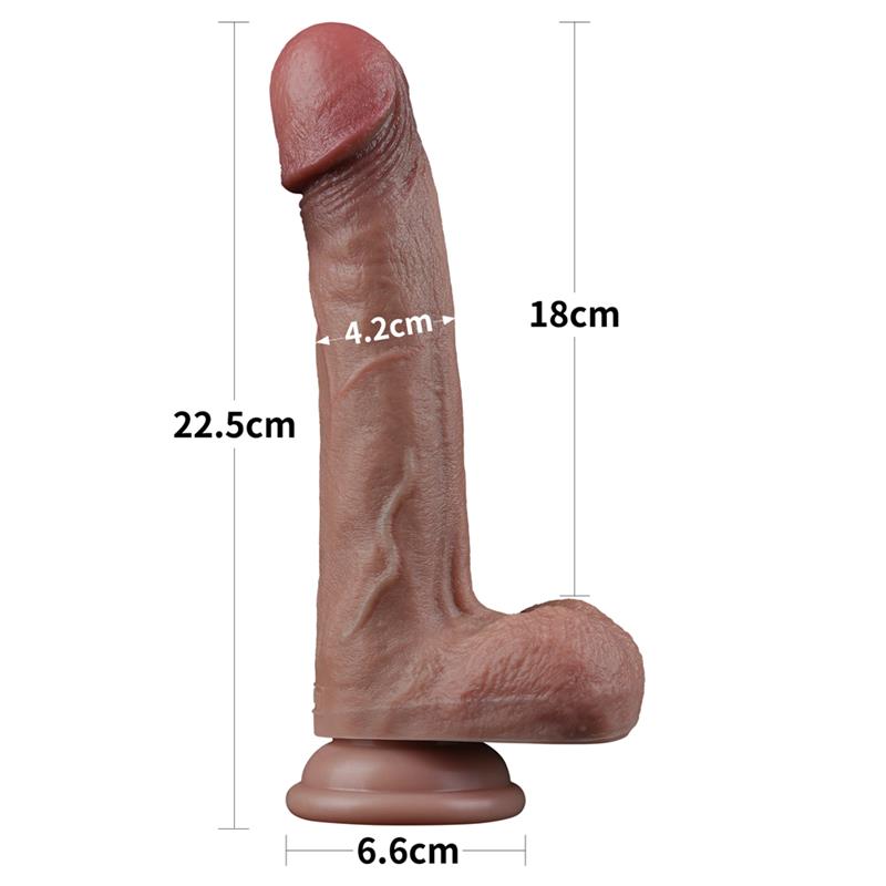 LOVETOY - DILDO DUAL LAYER 9
