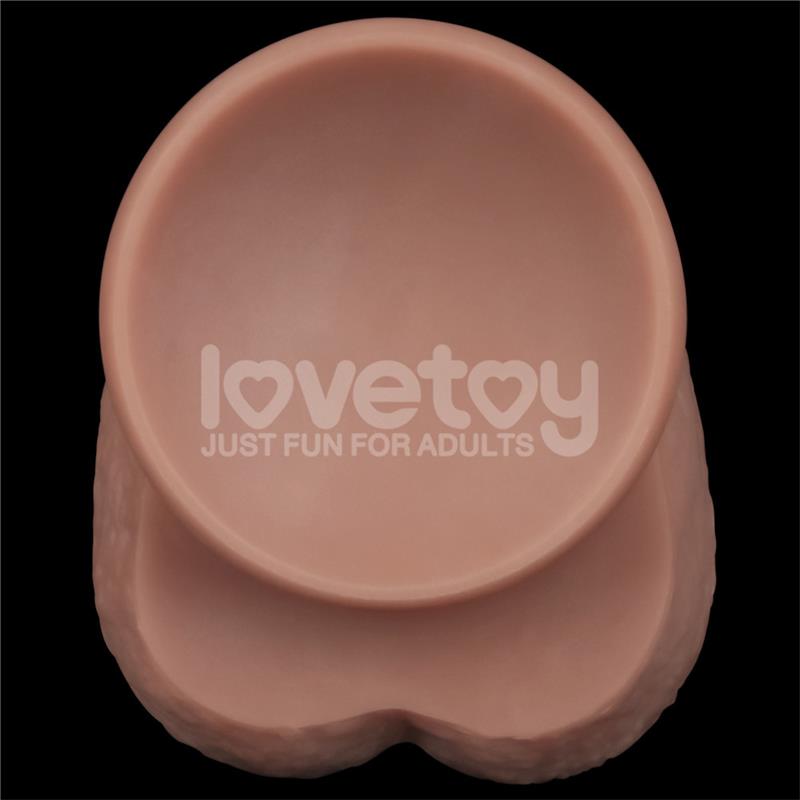 LOVETOY - DILDO DUAL LAYER ARTICULABLE XXL 14,5