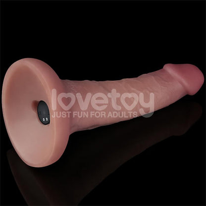 LOVETOY - DILDO DUAL LAYER CON VIBRACIÓN 6