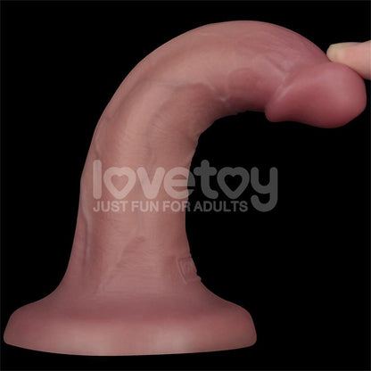 LOVETOY - DILDO DUAL LAYER CON VIBRACIÓN 6