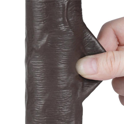 LOVETOY - DILDO DUAL LAYER PIEL DELIZANTE RETRACTIL 8