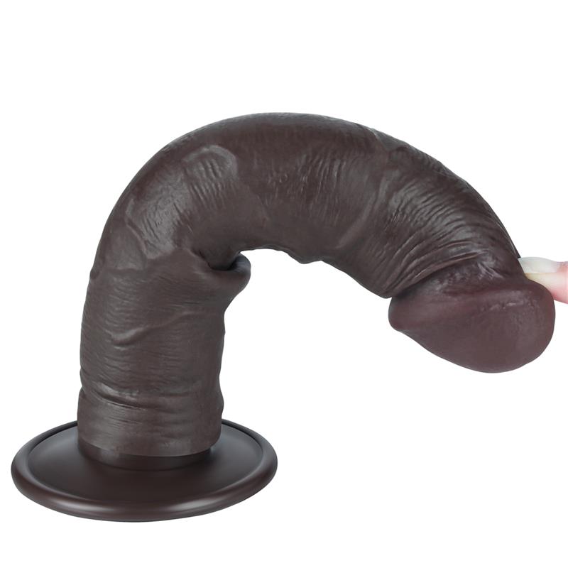 LOVETOY - DILDO DUAL LAYER PIEL DELIZANTE RETRACTIL 8