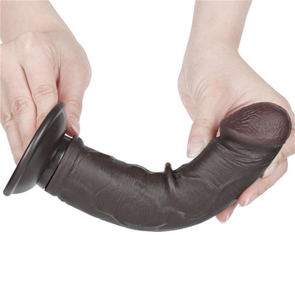 LOVETOY - DILDO DUAL LAYER PIEL DELIZANTE RETRACTIL 8