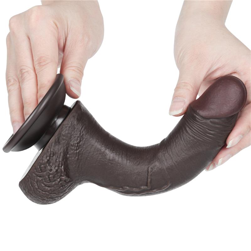 LOVETOY - DILDO DUAL LAYER PIEL DESLIZANTE RETRACTIL 7.5
