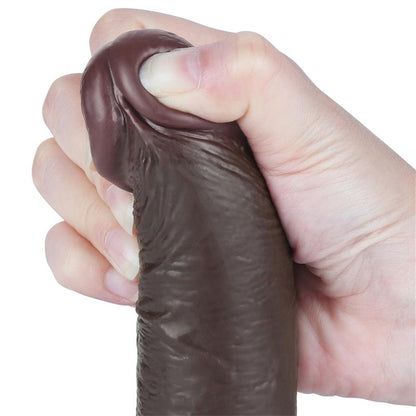 LOVETOY - DILDO DUAL LAYER PIEL DESLIZANTE RETRACTIL 7.5