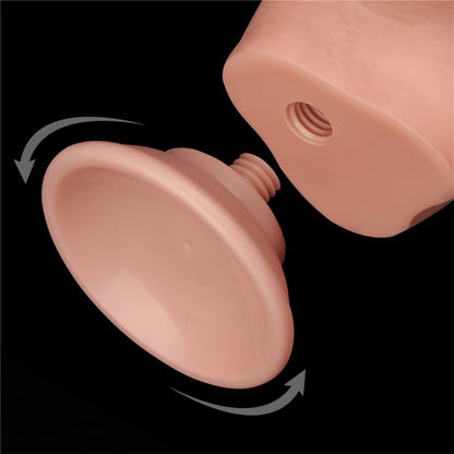 LOVETOY - DILDO DUAL LAYER PIEL DESLIZANTE RETRACTIL 7.5