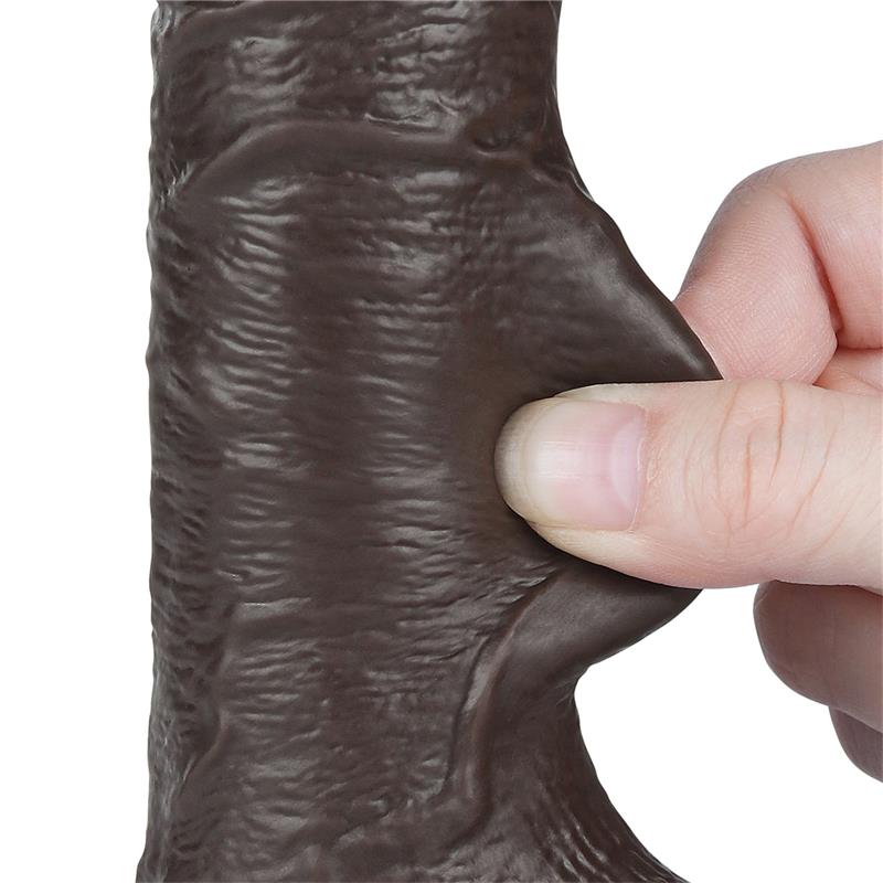 LOVETOY - DILDO DUAL LAYER PIEL DESLIZANTE RETRACTIL 7.5