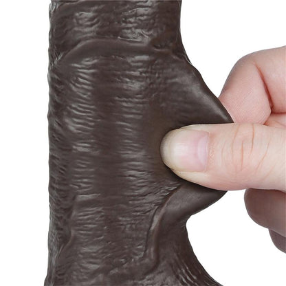 LOVETOY - DILDO DUAL LAYER PIEL DESLIZANTE RETRACTIL 7.5